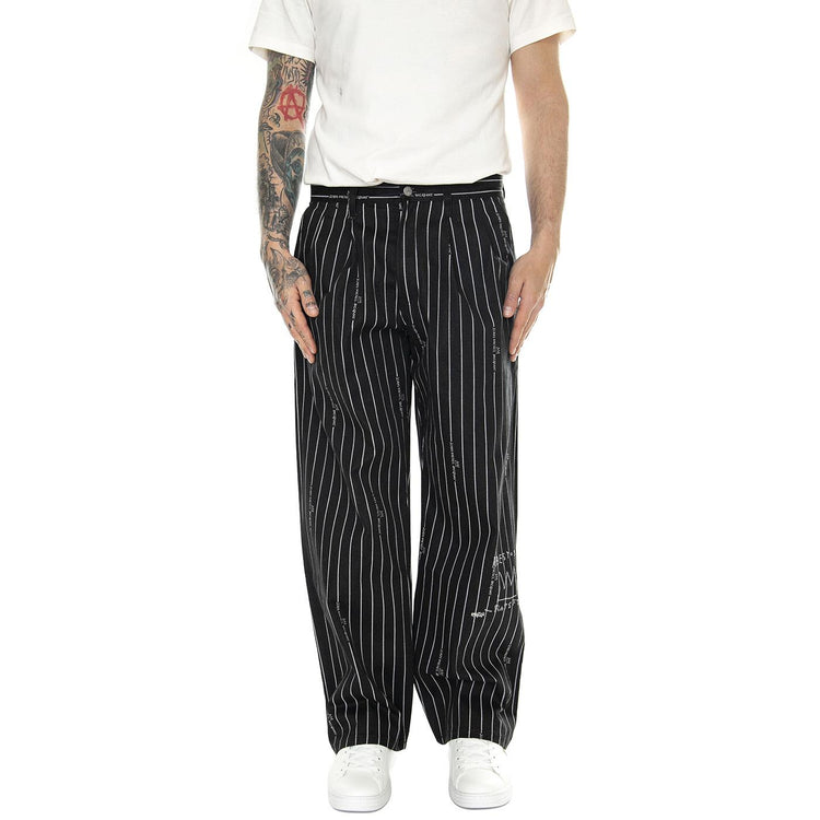 JMB Striped Pant Black / Black - Pantaloni Uomo Neri 112359248  LEE 