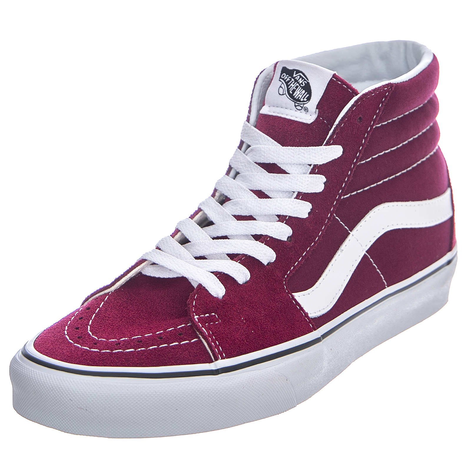 Vans ua sk8-hi sneakers - burgundy / true white - scarpe alte uomo bordeaux  | eBay