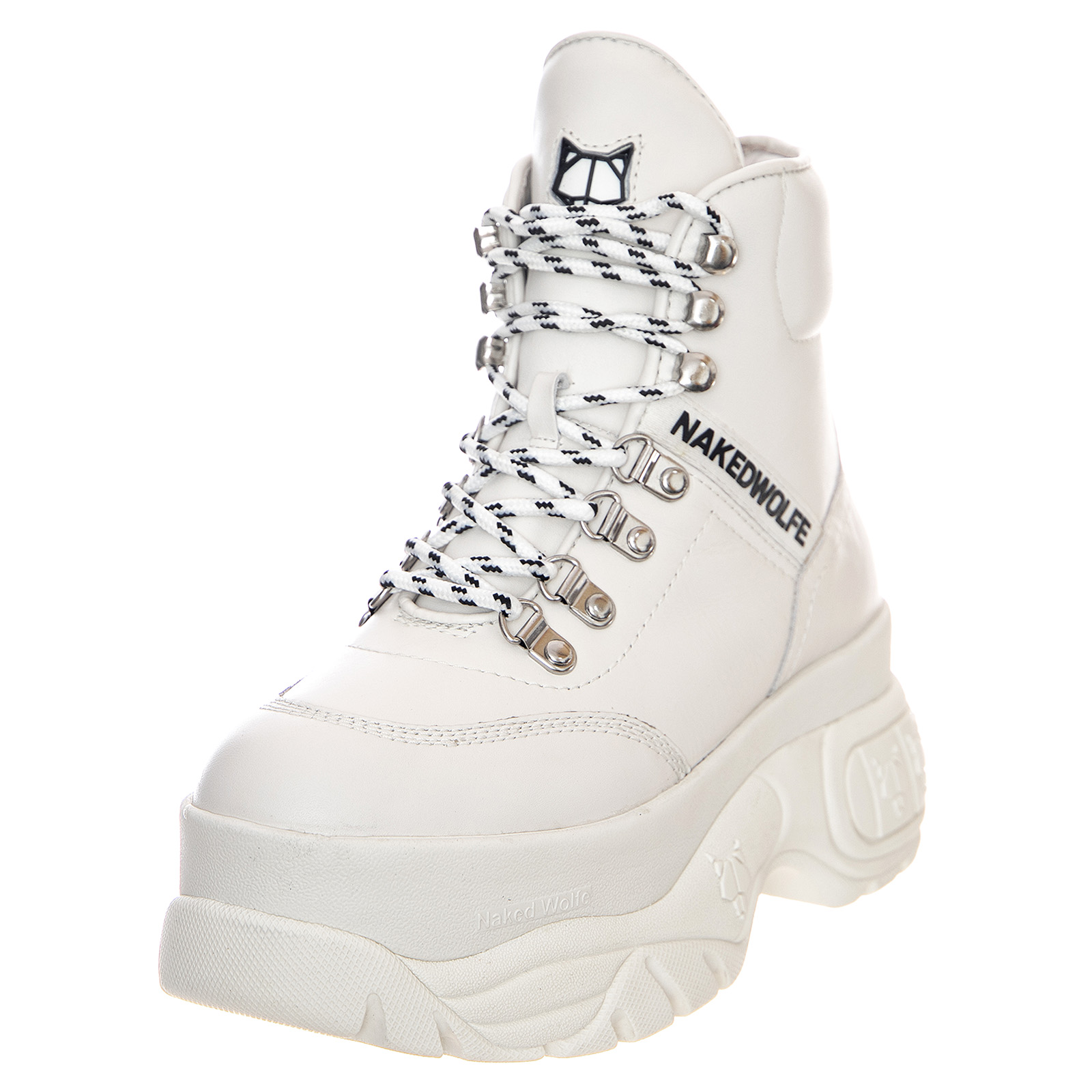 Naked wolfe wicked boots - white - stivali donna bianchi 