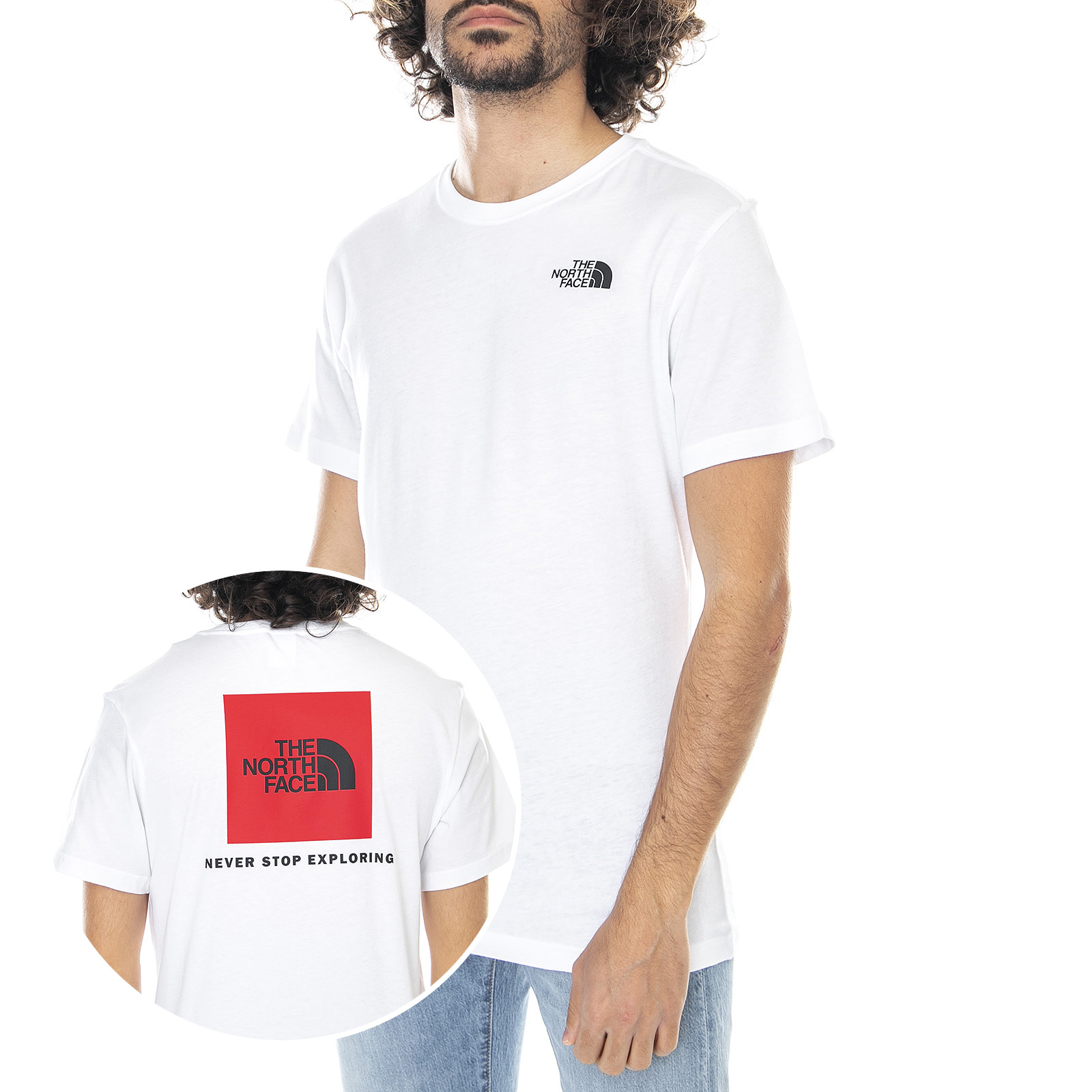 red box tee north face